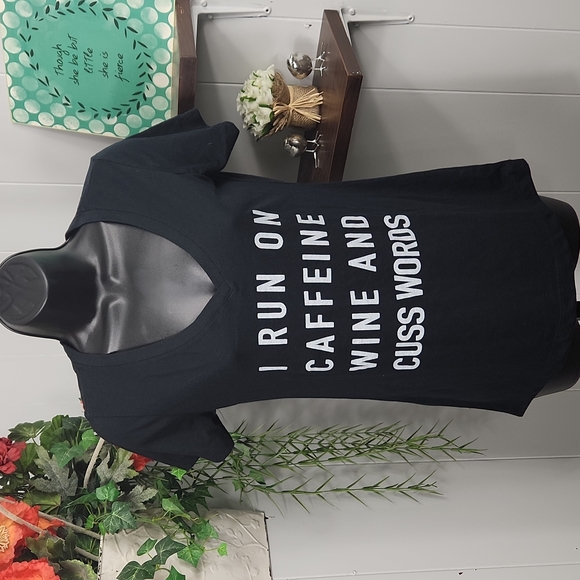 Caffeine Wine and Cusswords Graphic Tee - Picture 5 of 11